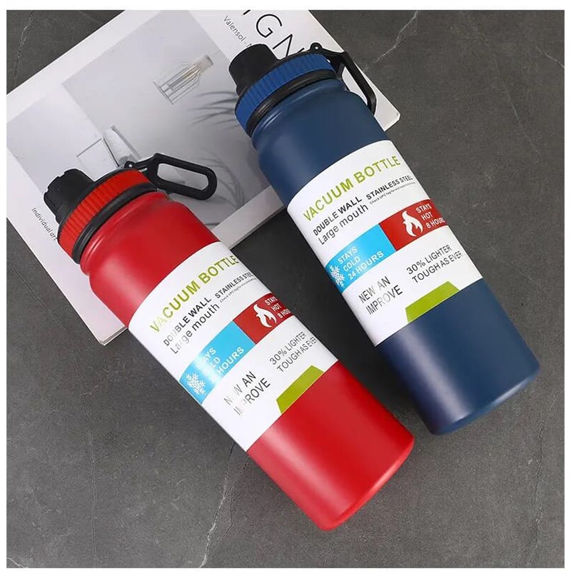 Picture of Colorful Insulated Double Wall Stainless Steel Water Bottle Thermos Cute Flask for Out Door Sport 600ml 