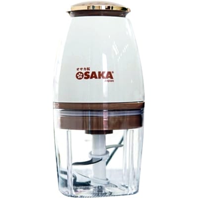 Picture of OSAKA food chopper capsule cutter Portable compact size Garlic Vegetable Chopper Mini chopper Food Processor 700ml white color beautiful design for Kitchen 
