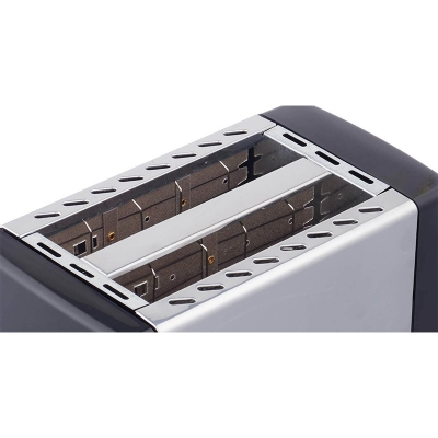 Picture of Sonifer SF-6007 for kitchen smart pop-up vertical electric 2 slice stainless steel mini bread toaster 700 watts Silver