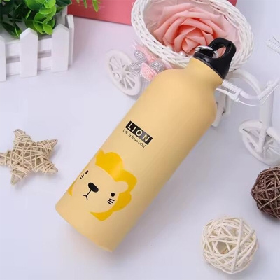 Picture of 750ml Cartoon Design Colored Aluminum Water Bottle 
