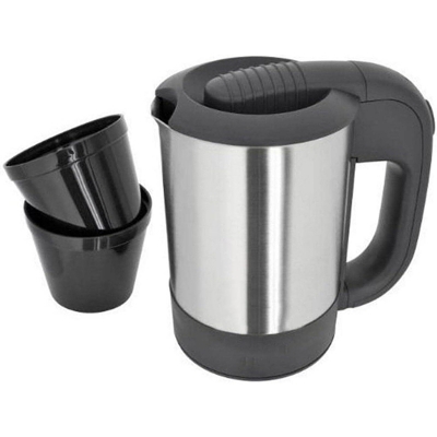 Picture of Sonifer Stainless Steel Portable Kettle SF-2099 0.5 Liter (two plastic cups included) Silver