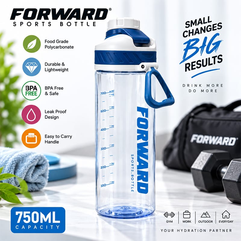 Picture of Shotay FORWARD 750ml Premium Sports Bottle – BPA Free Food Grade Polycarbonate 