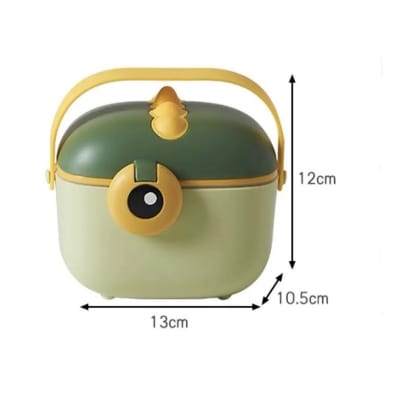 Picture of Airtight Portable Baby Milk Powder Container 400ML Formula Cereal Ready-mix Feeding Cute Adorable Retro Camera Shape Travel Food Storage Milk Powder Boxes with Measuring Spoon 