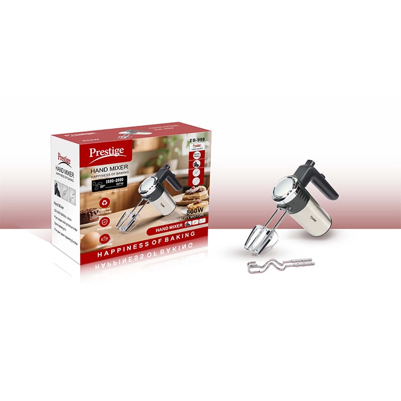 Picture of Comfortable grip Round Shape Electric Egg Beater, Baking Tools, Cake Beater, Handheld Egg Beater Fast Sleek 800 watts Multi-Functional Electric Egg beater Modern Lifestyle Matte Black