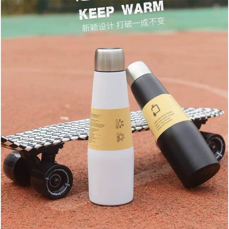 Picture of Unique Ergonomic Trendy 18oz Insulated Bottle for Daily Life Travel Cup Reusable Stainless Steel Insulated Water Bottle 532ml 