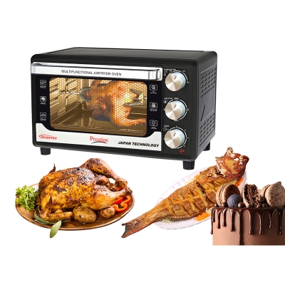 Picture of Electric Airfryer Oven with double glass door Prestige brand 30 Liter Black