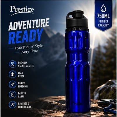 Picture of Sports Athletic Design 750ml Stainless Steel Colorful Water Bottle – Stylish, Durable & Reusable 