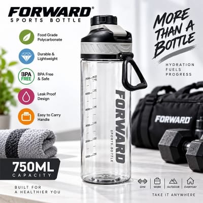 Picture of Shotay FORWARD 750ml Premium Sports Bottle – BPA Free Food Grade Polycarbonate 