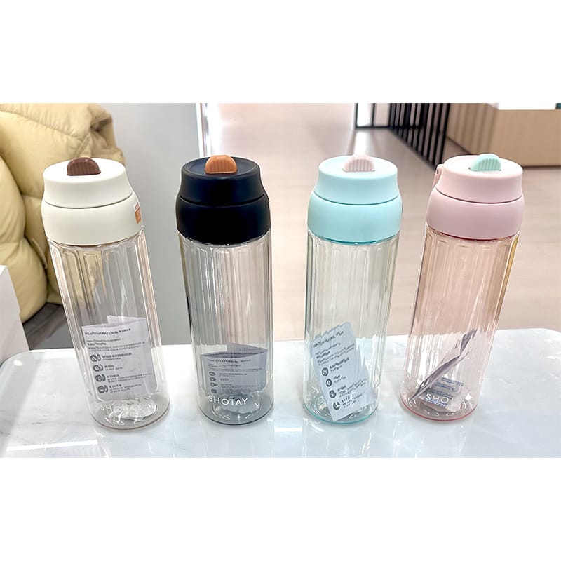 Picture of SHOTAY brand Unbreakable Water Bottle 600ml with inner filter BPA Free, Leak-Proof Water Bottle Ideal for Office, Sports, School, Gym - Polycarbonate & Polypropylene 