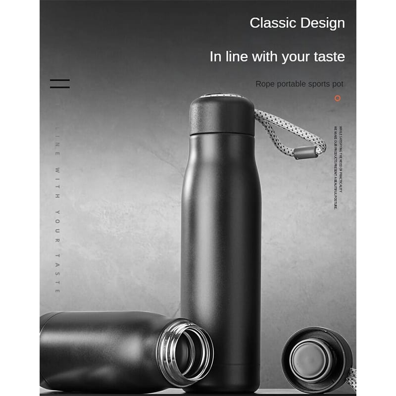 Picture of Double Wall 550ml Thermos, Vacuum Insulated Stainless Steel Water Bottle 