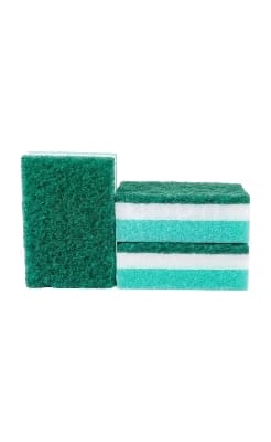 Picture of 12 Pcs Big Cleaning Scrub Sponge Colorful Double-Face Sponge Scouring Pad_CS-0490-12