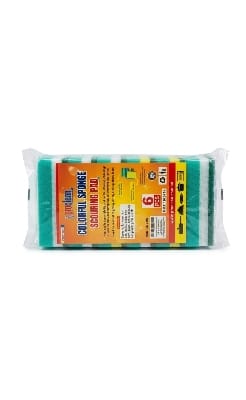 Picture of 12 Pcs Big Cleaning Scrub Sponge Colorful Double-Face Sponge Scouring Pad_CS-0490-12