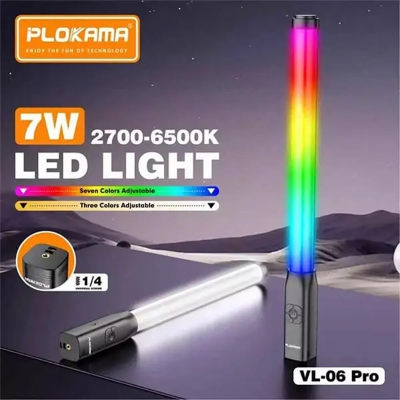 Picture of Plokama VLâ€‘06 Pro Handheld RGB LED Light