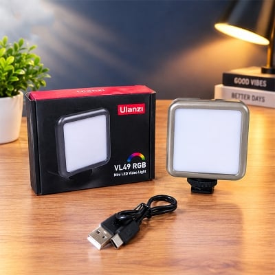 Picture of Ulanzi VL49 RGB Rechargeable Mini LED Video Light - Black