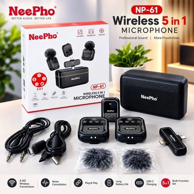 Picture of Neepho NP-61 Wireless Microphone For Type-C, iPhone & Camera