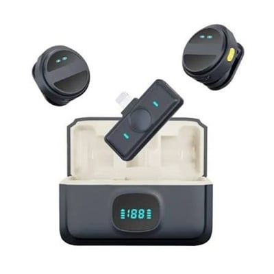 Picture of SX21 Magnetic Hanging Neck Wireless Lavalier Microphone Dedicated Long Battery Life with Storage Compartment