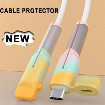 Picture of Soft Silicone Anti-Break Cable protector For Android & Iphone ( USB to Type -C)( Type-C to Type-C)