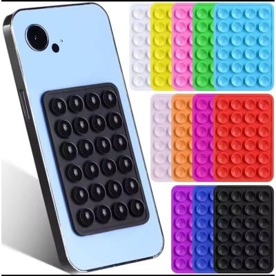 Picture of Silicone Suction Cup Cell Phone Holder Stickers (MultiColoure-2piar)
