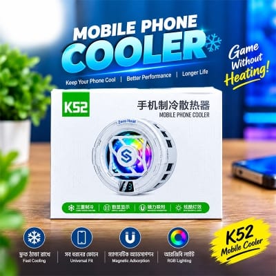 Picture of K52 Semiconductor Magnetic Mobile Phone Cooler With Digital Display