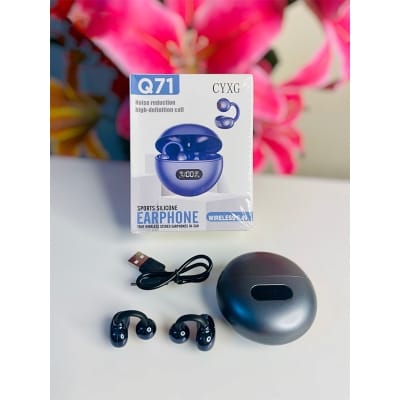 Picture of Q71 Wireless Earbuds With Digital Display Ear clip - Noise Reduction High-Definition Call