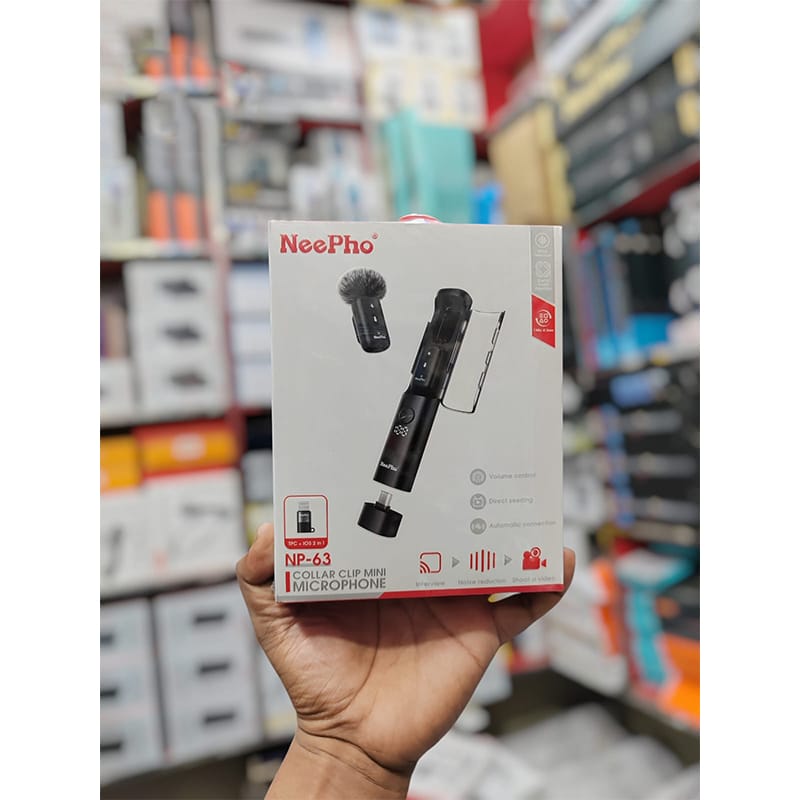 Picture of NeePho NP-63 Wireless Lavalier Mircrophone & Kit