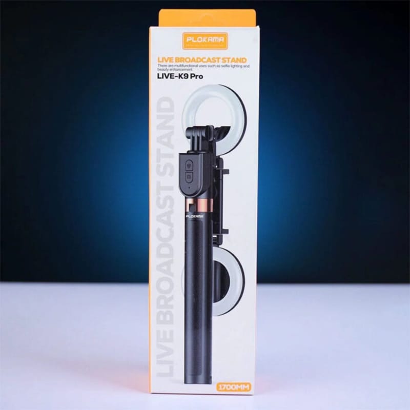 Picture of Plokama K9 Pro Double LED Selfie Stick Tripod