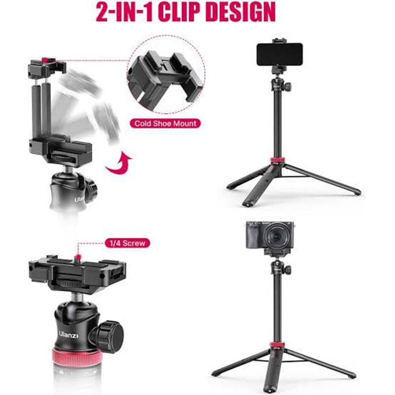 Picture of Ulanzi MT-44 Extendable Vlog Tripod With 360Â° Ball Head (Black)