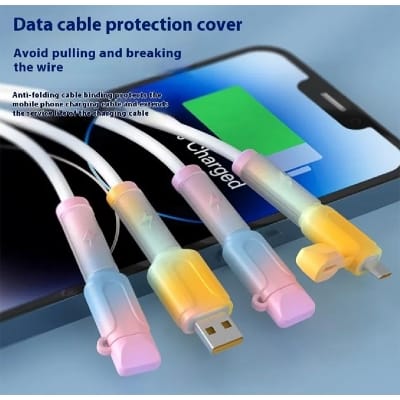 Picture of Soft Silicone Anti-Break Cable protector For Android & Iphone ( USB to Type -C)( Type-C to Type-C)