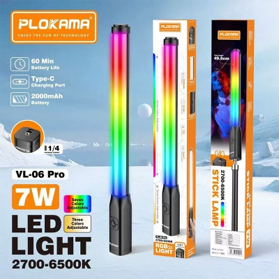Picture of Plokama VLâ€‘06 Pro Handheld RGB LED Light