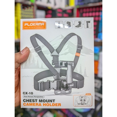 Picture of Plokama Cx-10 Adjustable Chest Strap Phone Mount Holder for Vlogging, Cycling, Hiking & Outdoor Shooting