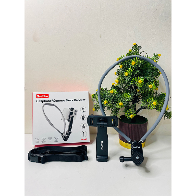 Picture of Neepho NP-G2 Mobile Phone Neck Mount Holder for Vlogging, Cycling, Hiking & Outdoor Shooting
