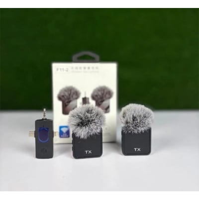 Picture of F11-2 Wireless Microphone For IPhone , Android and Camera Support
