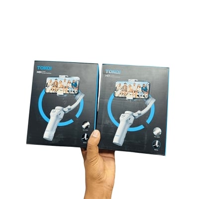 Picture of TOKQI M01 Handheld gimbal 3-axis stabilizer AI face following camera stand mobile phone holder