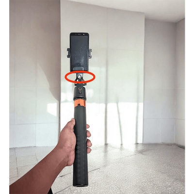 Picture of Q13 Selfie Stick Tripod with Wireless Remote Control Smart Auto AI Tracking Stabilizer Gimbal (5.9ft)