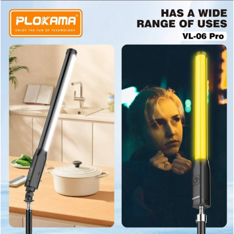 Picture of Plokama VLâ€‘06 Pro Handheld RGB LED Light