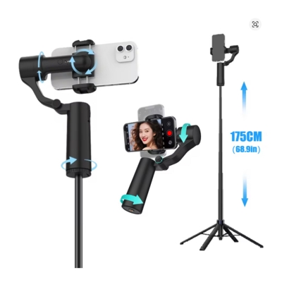 Picture of Q18 Dual-Axis AI Face Tracking Gimbal Stabilizer & Tripod