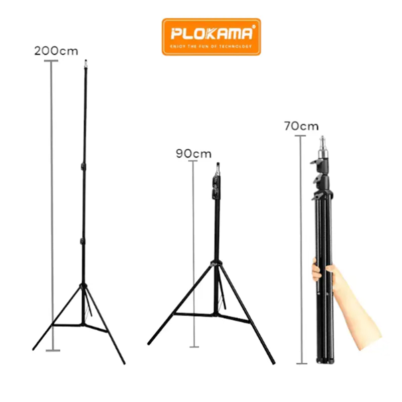 Picture of Plokama PK-8899 black photography tripod