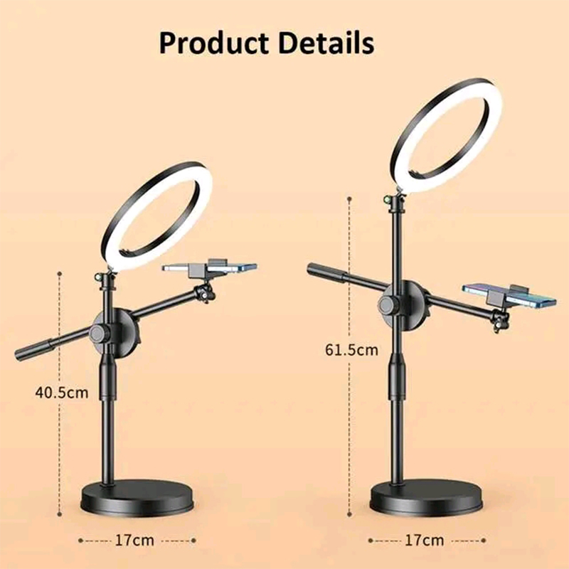 Picture of Phone Tripod Mount with 10 inch LED Ring Light Lamp
