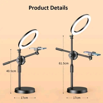 Picture of Phone Tripod Mount with 10 inch LED Ring Light Lamp