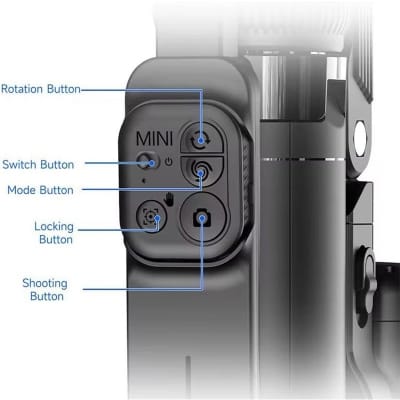 Picture of C16 Update 2.0 Gimbal Stabilizer AI Face Tracking Selfie Stick Tripod & Wireless Remote-(6 Ft)