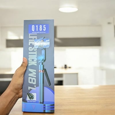 Picture of Q185 Auto Face Tracking Tripod Selfie Stick with Wireless Remote Control Smart Auto AI Tracking Stabilizer Gimbal (5.8ft)