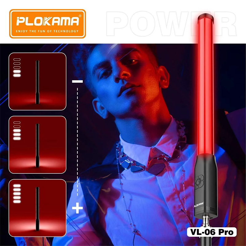 Picture of Plokama VLâ€‘06 Pro Handheld RGB LED Light