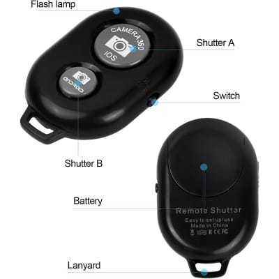 Picture of Selfie Remote Shutter Bluetooth Remote Control for IOS Android