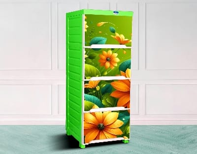 Picture of Elite Wardrobe (Single-4D)-Green HD print-TEL