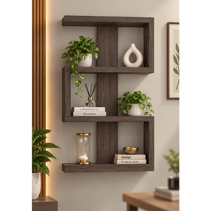 Picture of Moumi Furniture and Home Decor Modern Melamine Board 3 Tier Wall Shelf