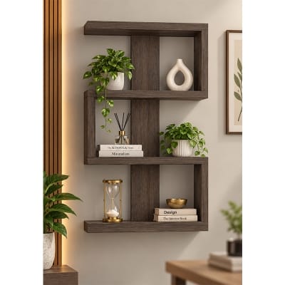 Picture of Moumi Furniture and Home Decor Modern Melamine Board 3 Tier Wall Shelf