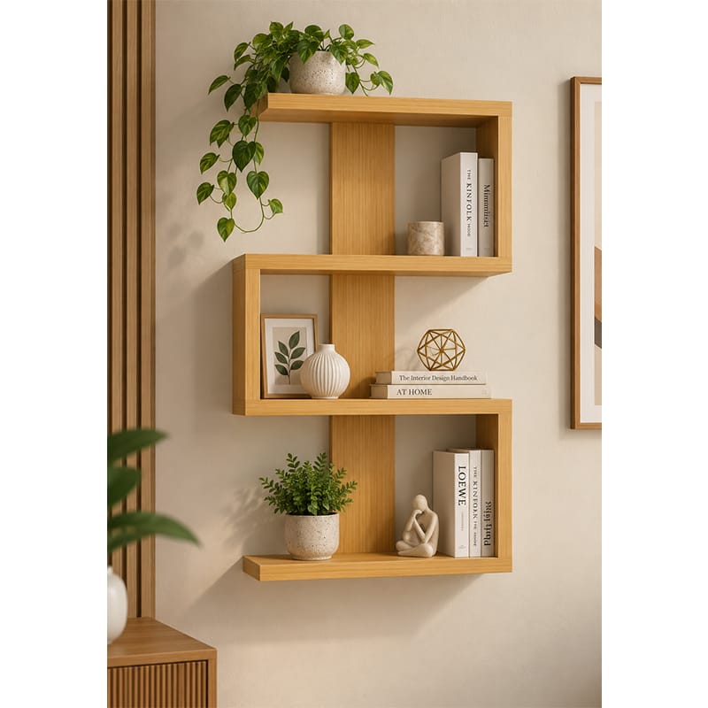 Picture of Moumi Furniture and Home Decor Modern Melamine Board 3 Tier Wall Shelf