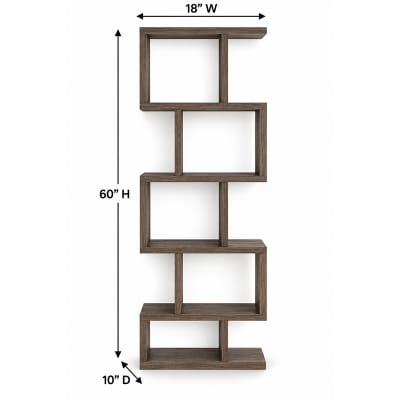Picture of Moumi Furniture and Home Decor Modern Melamine Board 5 Tier Display Shelf