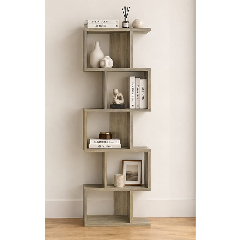 Picture of Moumi Furniture and Home Decor Modern Melamine Board 5 Tier Display Shelf