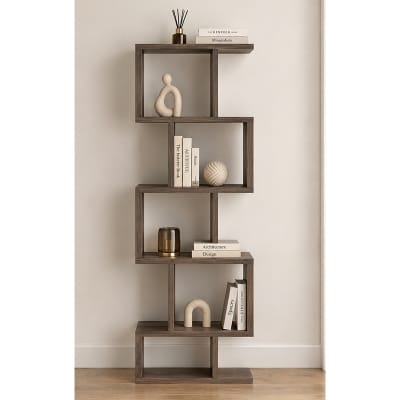 Picture of Moumi Furniture and Home Decor Modern Melamine Board 5 Tier Display Shelf